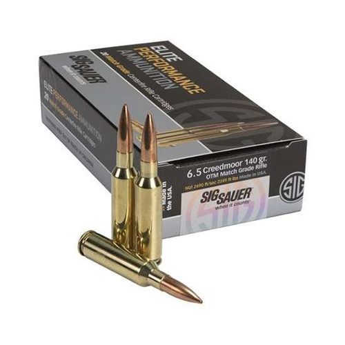 Sig Sauer Elite Match 6.5 Creedmoor Ammo 140 Grain OTM Box of 20