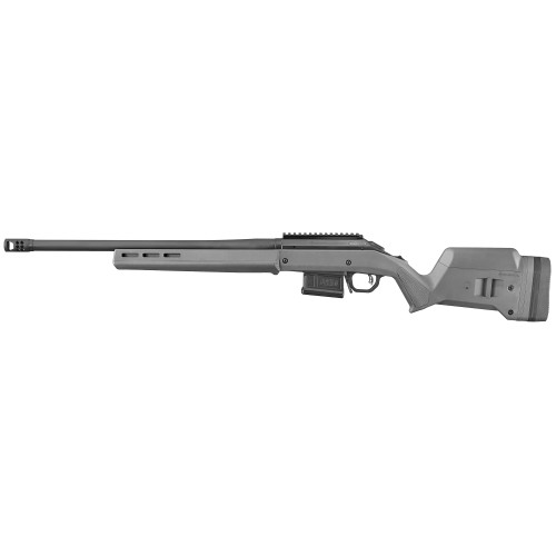 Ruger American Hunter Bolt Action Rifle 308 Winchester 20" Matte Black Threaded Barrel Black Frame Gray Field Stock - Image 1