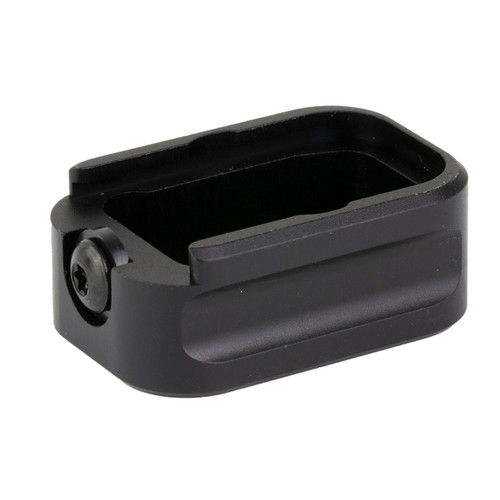 Warne Extended Magazine Base Pad for Glock 17, 22 9mm +3, 40 S&W +2 Aluminum Black