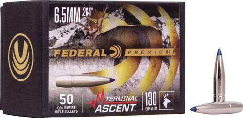 Federal .264 Caliber 135gr Terminal Ascent Comp Bullet 50rd