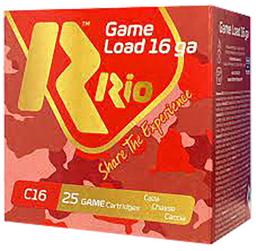 Rio Ammunition RCHV168 Game Load 16 Gauge 2.75" 1 1/8 oz 8 Shot 25/10