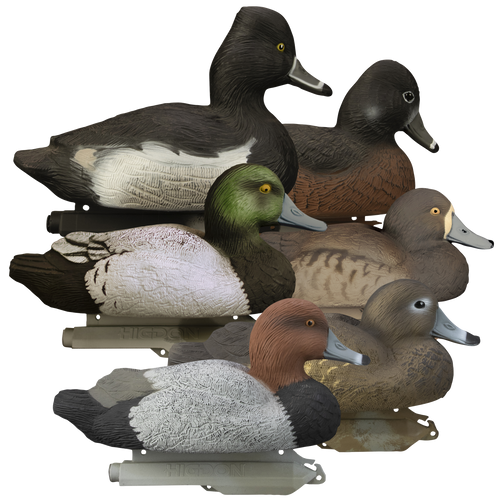Higdon Standard Foam Filled Diver Pack Duck Decoy Polymer 6PK