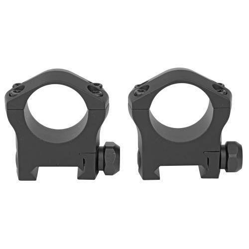 Warne Mountain Tech STANAG Picatinny 1" Scope Rings Matte Black Medium - Image 1