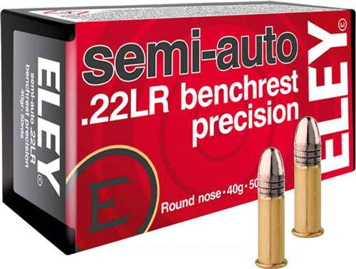 ELEY PRECISION 22LR 40GR. SEMI AUTO BENCHREST 50 PACK