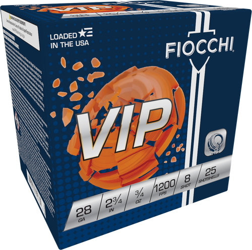 Fiocchi Exacta Target 28 Gauge Ammo 2-3/4" 3/4 oz #8 1200 fps Box of 25