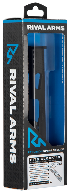Rival Arms Slide for Glock 19 Gen 4 Docter Cut Stainless Steel Nitride