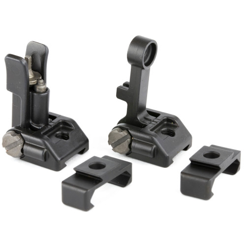 Griffin Armament M2 Flip-Up Sight Set AR-15 Stainless Steel Matte - Image 1