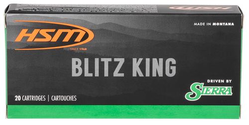 HSM 22-250 Remington Ammo 55 Grain Sierra BlitzKing Box of 20