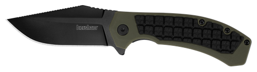 Kershaw Faultline Pocket Knife 3" Drop Point Blade Olive Handle