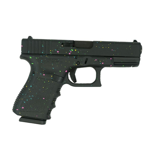 Glock 19 Gen 3 9mm Luger Pistol 4" Barrel 15+1 Round Multi-Color Paint Splatter