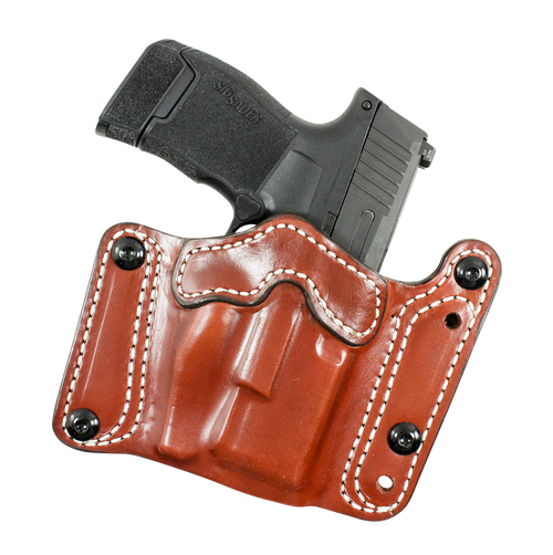 DeSantis Gunhide Variable GRD OWB Holster Ambidextrous Sig Sauer P320C, P250C with or without Reflex Sights Leather Tan