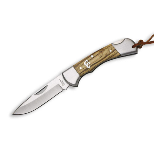 American Buffalo Knife & Tool Sagebrush Lockback Pocket Knife 3" Drop Point 8Cr13MoV Satin Blade Wood Handle