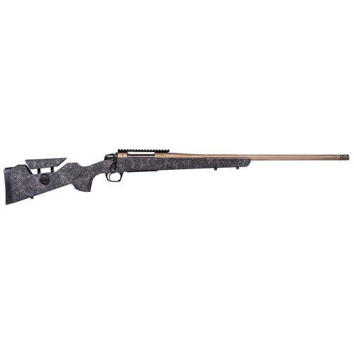 CVA Cascade Long Range Hunter Bolt Action Rifle 6.5 PRC 24" Fluted Smoked Bronze Threaded Barrel Smoked Bronze Frame Black/Bronze Adjustable Stock