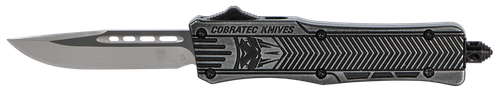 Cobratec Knives CTK-1 Small 2.75" OTF Knife (D2 Steel Blade, Black Stonewashed Handle)