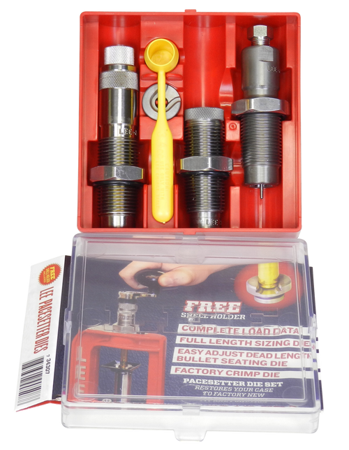 Lee Pacesetter 375 H&H Magnum Full Length Sizing, Bullet Seating, Factory Crimp 3 Die Set