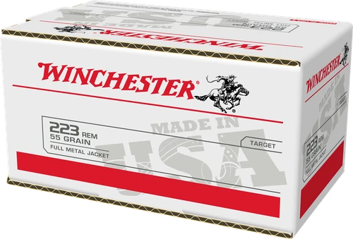 Winchester 223 Remington Ammo 55 Grain Full Metal Jacket Box of 200 (Case of 4)
