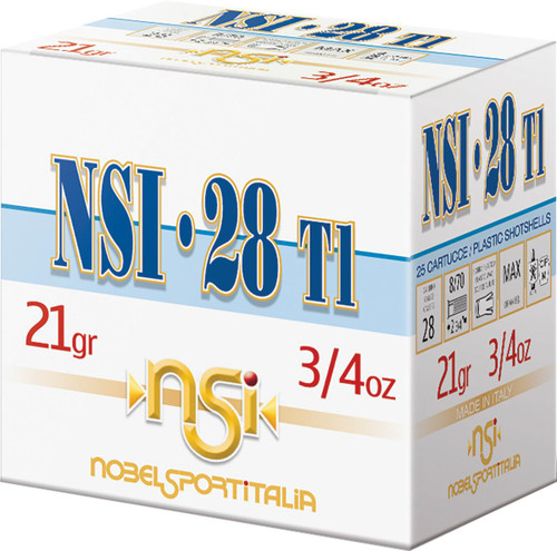 Eurosports Llc Nobel NSI 28T1 Shotshell 28 Gauge 2-3/4" 3/4 oz 1300 fps #7.5 25/ct