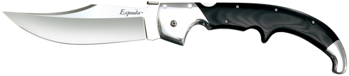 Cold Steel Espada Pocket Knife 7.5" Clip Point CPM S35VN Satin Blade G-10 Handle Black