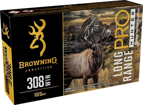Browning Long Range Pro Hunter 308 Winchester Ammo 165 Grain Sierra Tipped GameKing Polymer Tip Box of 20