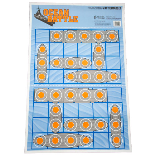 Action Target Ocean Battle Targets 100 Pack Action Target Ocean Battle Targets 100 Pack