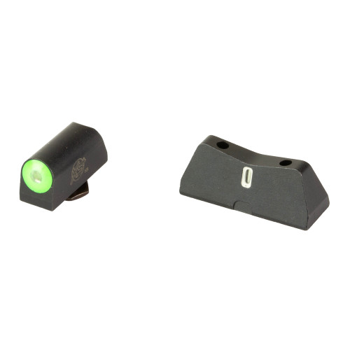XS Sight Systems DXT2 Pro Sight Set for Glock 20, 21, 29, 30, 30S, 37, 41 Big Dot Tritium Front,  Low-profile V Tritium Rear Green - Image 1
