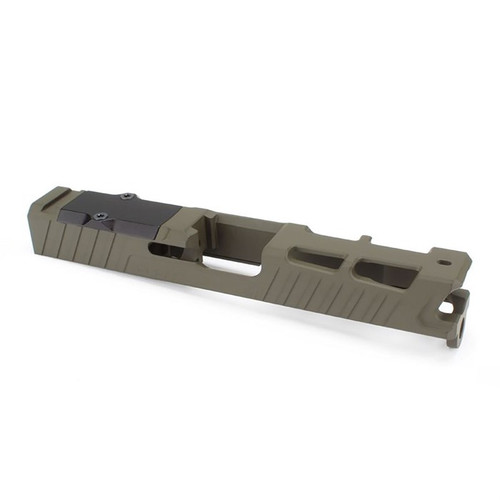 Zaffiri Precision ZPS.4 Slide for Glock 19 Gen 3 9mm Luger Optic Ready OD Green