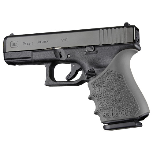 Hogue HandAll Beavertail Grip Sleeve Glock 19 Gen 1-2-5 Gray