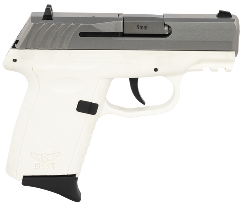 SCCY CPX-3 380 ACP Pistol 2.96" Barrel 10+1 Round White Polymer Grip Stainless Steel Slide