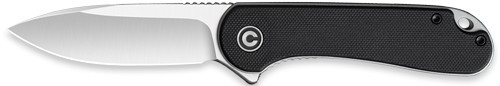 CIVIVI Elementum Pocket Knife 2.96" Satin D2 Blade Black G10 Handle
