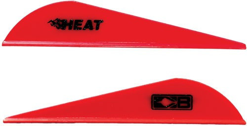 Bohning Heat Vane 2.5 Inch Red 36 Pack