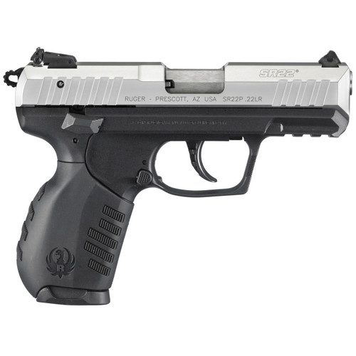 Ruger SR22 .22 LR Pistol 3.5" Barrel 10+1 Round Silver