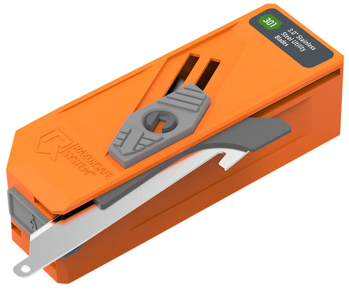 Outdoor Edge Razor Replacement Blades 3" Drop Point 420J2 Stainless Steel Blaze Orange 12PK Outdoor Edge Razor Replacement Blades 3" Drop Point 420J2 Stainless Steel Blaze Orange 12PK