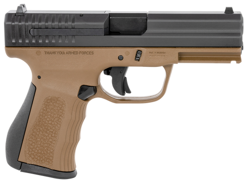 FMK 9C1 G2 9mm Luger Pistol 4" Barrel 14+1 Round Black Stainless Steel Barrel, Black Slide, Bronze Frame