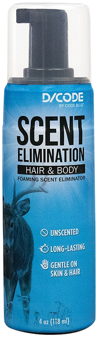 Moultrie D/CODE Unscented Hair & Body Foam 4 oz