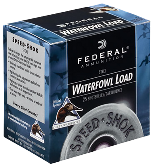 Federal Speed-Shok High Velocity Steel 12 Gauge Ammo 3-1/2" 1-1/2 oz Box of 25