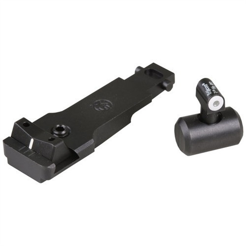 XS DXW DXW Night Sight Set AK-47, AKM Steel Matte Tritium Big Dot Front, White Stripe Rear