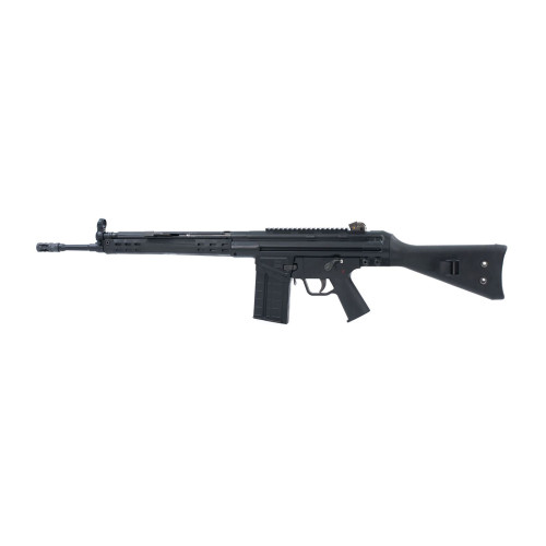 PTR A3S Semi Automatic Rifle 308 Winchester 18" Blued Threaded Barrel Black Frame Black Fixed Stock