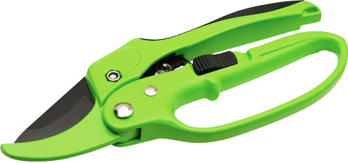 HME Heavy Duty Ratcheting Pruning Shears Steel Green