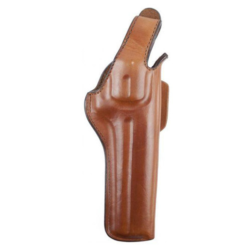 Bianchi 5BHL Thumbsnap OWB Holster Right Hand Colt Python, Ruger GP100, S&W K, L-Frame, Taurus 66 6" Leather Tan