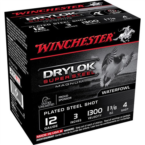 12 GAUGE 3'' 1-3/8OZ #4 25/BOX (Drylok Super Steel)