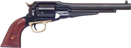 Cimarron 1858 Army Black Powder Revolver 44 Caliber 8" Octagon Barrel Blued Frame Walnut Grip