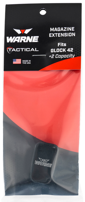 Warne Glock 42 Magazine Extension +2 Black
