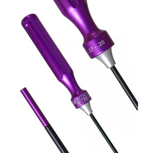 Montana X-Treme (MTX) 1-Piece Gun Cleaning Rod 17 to 20 Caliber 30" Coated Spring Steel 5 x 40 Female Thread