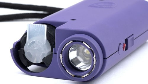 Guard Dog Olympian 3-in-1 Stun Gun Flashlight Pepper Spray Purple - Image 1