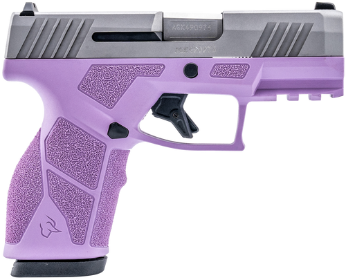 Taurus GX2 9mm Luger Pistol 3.38" Barrel 10+1 Rounds Light Purple Frame Stainless Steel Slide Taurus GX2 9mm Luger Pistol 3.38" Barrel 10+1 Rounds Light Purple Frame Stainless Steel Slide
