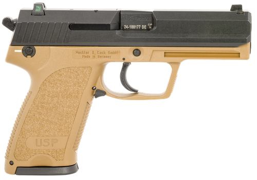 Heckler & Koch USP9 TAC 9mm Pistol 3-10 Round FDE