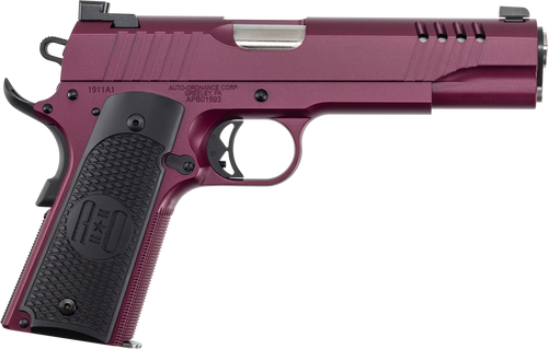 Auto-Ordnance 1911A1 .45 ACP Pistol 5" Barrel 7+1 Round Cherry Night Sights