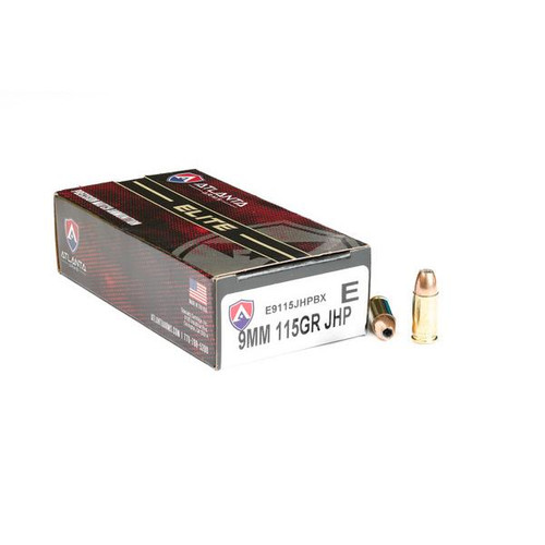 Acme Atlanta Arms Elite 9mm Luger Ammunition 115gr JHP 50ct