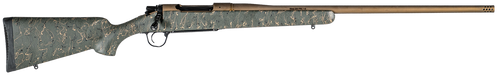 Christensen Arms Mesa LR Bolt Action Rifle 6.5 PRC 26" Burnt Bronze Cerakote Barrel Green Black Tan Stock