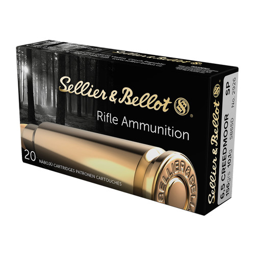 Sellier & Bellot SB65D 6.5 Creedmoor Ammo 156 Grain Soft Point Box of 20